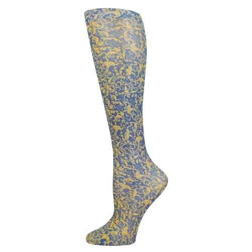 Blue Jay Fashion Socks (pr) Navy Damask 15-20mmHg