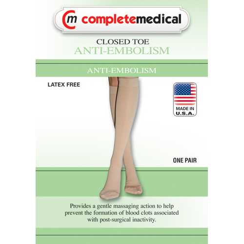 Anti-Embolism Stockings  XXLge 15-20mmHg  Below Knee  ClsdToe