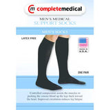 Men's Firm Support Socks 20-30mmHg  Brown  Large