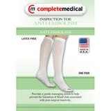 Anti-Embolism Stockings Lg/Lng 15-20mmHg Below Knee  Insp Toe