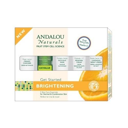 Andalou Naturals Brightening Kit 5 Pc (1x1KIT )