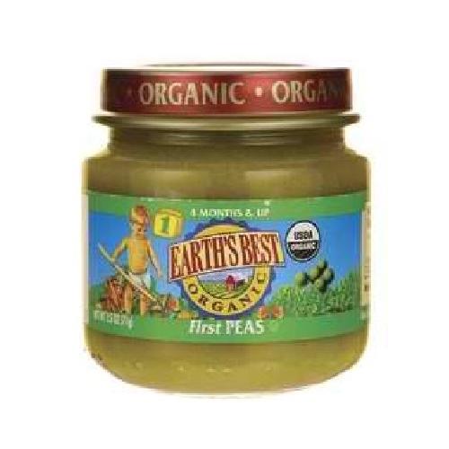 Earth's Best Baby Foods Baby First Peas (12x2.5OZ )