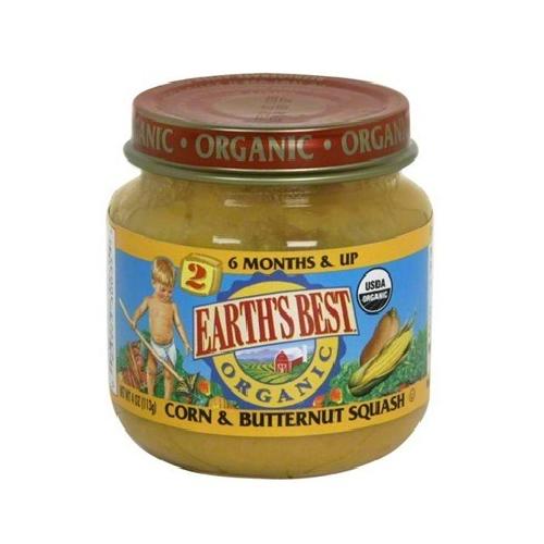 Earth's Best Baby Foods Baby Crn/Bnt Sqsh (12x4OZ )