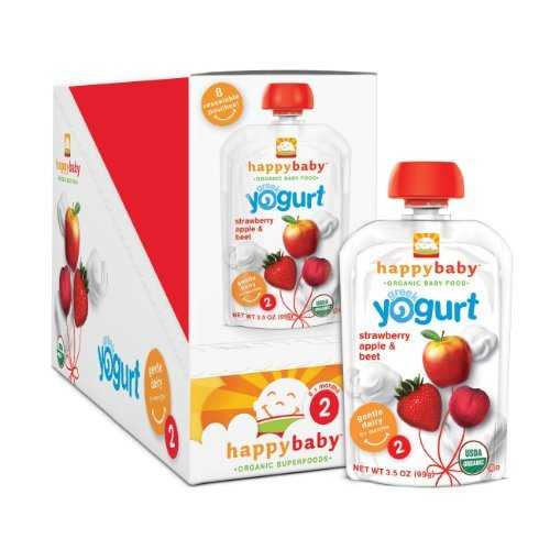 Happy Baby Straw Apple Yog S2 (16x3.5OZ )