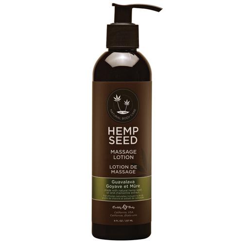 Earthly Body Hemp Seed Massage Lotion - 8 oz Guava Lava