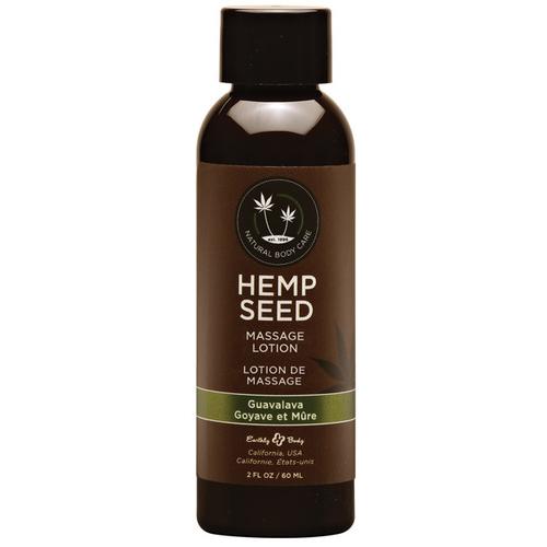 Earthly Body Hemp Seed Massage Lotion - 2 oz Guavalava