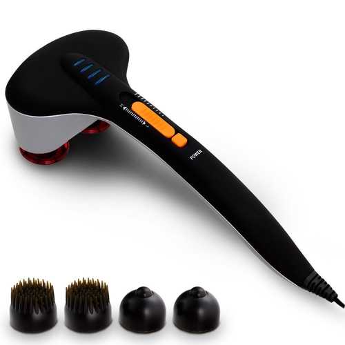 Electric Handheld Dual-Head Deep Tissue Percussion Massager