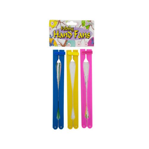 Folding Hand Fans Set ( Case of 48 )