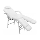 75" Portable Tattoo Parlor Spa Salon Facial Bed Beauty Massage Table Chair White