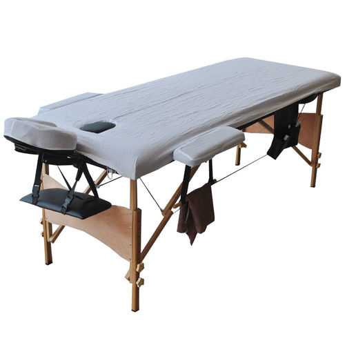 84"L Portable Massage Table with Sheet Cover