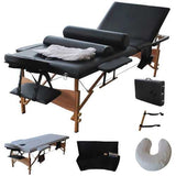 84"L 3 Fold Portable Massage Table with Sheet Cover