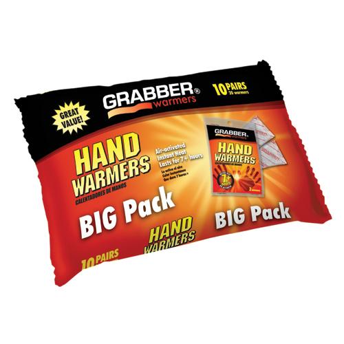 Arthritis Hand Warmers Pack/10 J-Hook Poly Bag 3  x 8.5