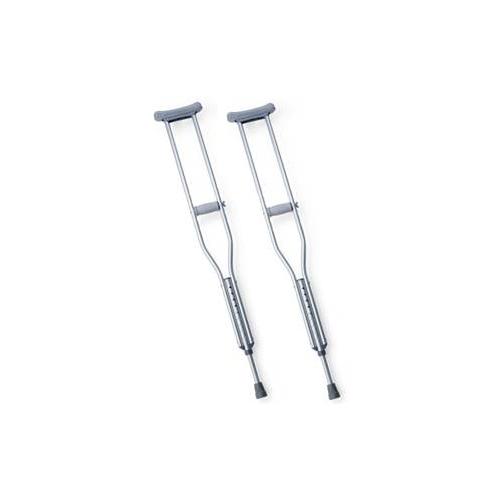 Crutches Alum Adjustable  (pr) Med Adult  Medline