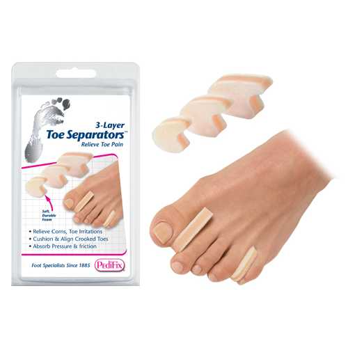 3-Layer Toe Separators Medium  Pk/6