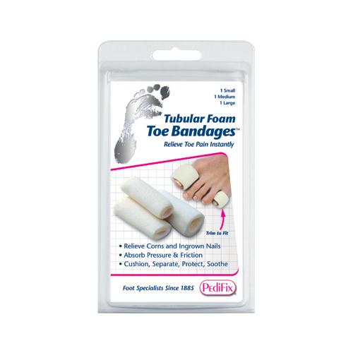 Tubular-Foam Toe Bandage  Pk/3 Large