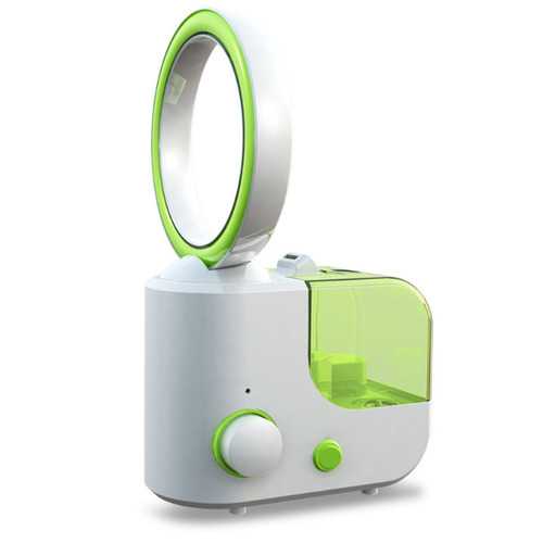 No-blade Fan Humidifier - Green, UK Plug