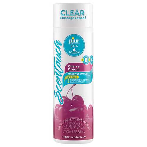 Pjur ScenTouch Clear Innovative Massage Lotion - 6.8 oz Cherry