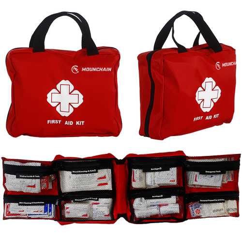 Mounchain First Aid Red First Aid Kit(Zipper