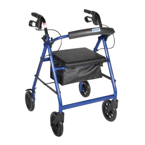 Rollator  Aluminum w/Fold-Up & Removeable Back  Padded Seat