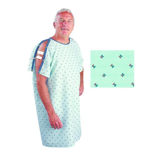 Patient I.V. Gown Geometric Print