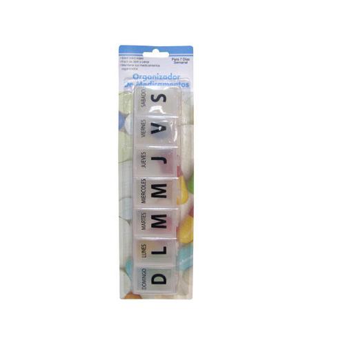 Large Spanish Language 7-Day Pill Box ( Case of 24 )