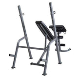 Adjustable Weight Lifting Bench+Rack Set