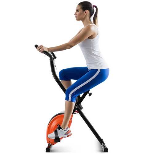 Folding X-Shape Cardio Workout Exercise Bike