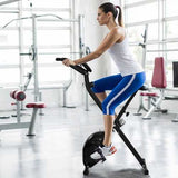 Resistance Adjustable Folding Magnetic Exercise Bike