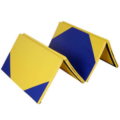 4' x 10' x 2" Hexagonal Splicing Thick Folding Panel Gymnastics Mat