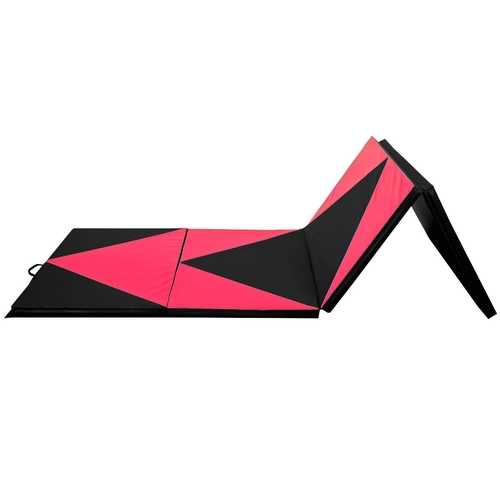 Thick Gymnastics Fitness Exercise Mat with Folding Panel