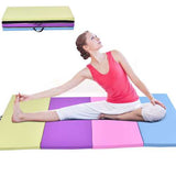 4' x 8' x 2" Multi-Colors Folding PU Panel Gymnastics Mat