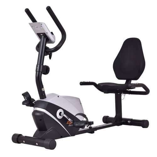 Goplus Stationary Magnet Recumbent Exercise Bike