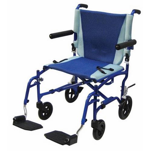 Transport Chair  19   Aluminum Blue Frame / Blue Upholstery